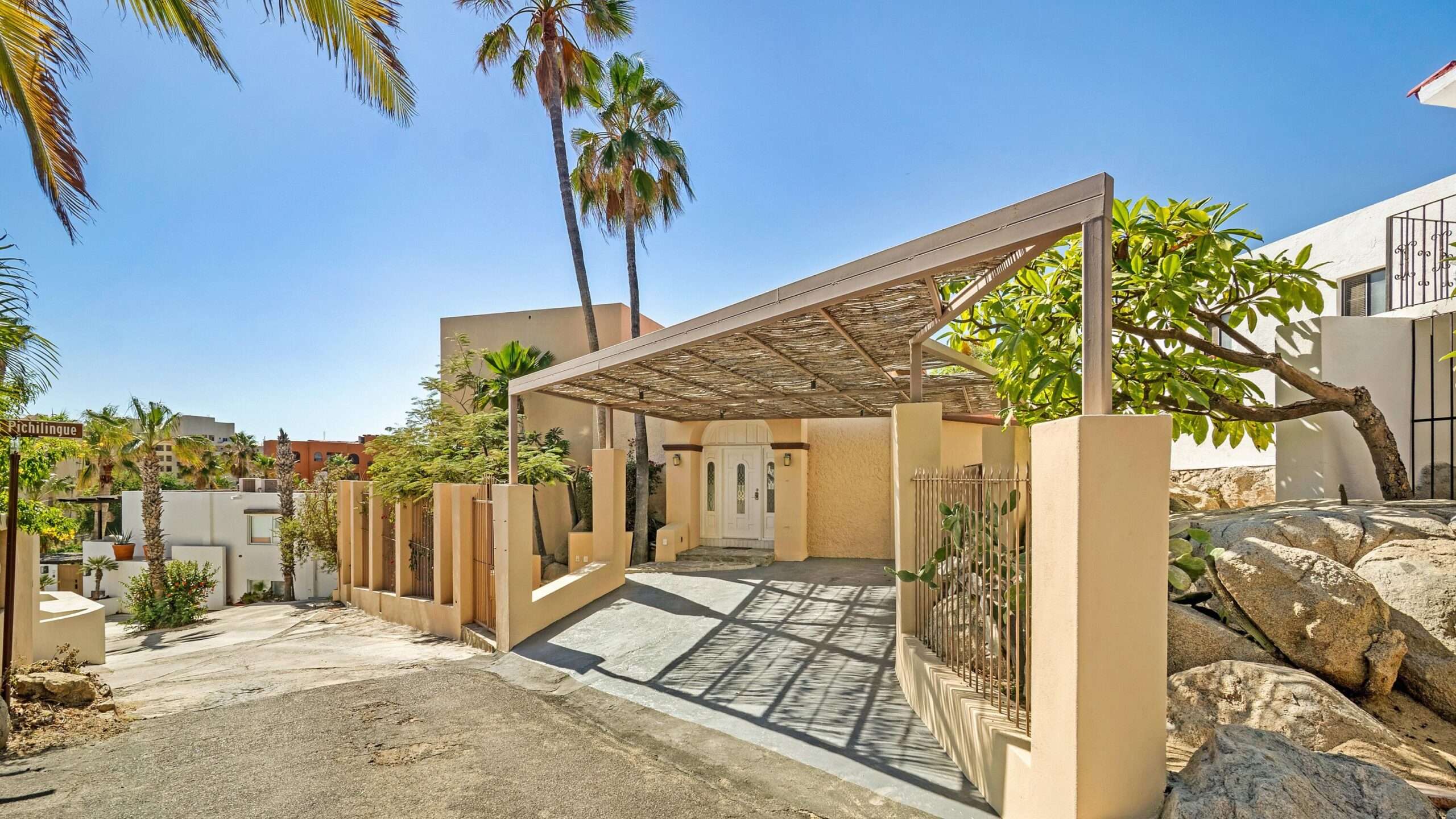 Los Cabos Cabo Bello Casa Granite, situated in the beachside gated community of Cabo Bello, brings together coastal living and everyday comfort just a short stroll from the swimmable beach. The main residence features three bedrooms and three bathrooms, of which two of these bedrooms are on a separate and private side of the house sharing an ocean for sale