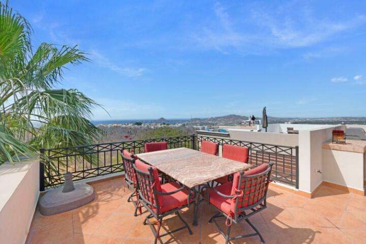 Los Cabos Ventanas Villa 19 in Ventanas Phase 2 offers comfort, security, and lifestyle in a well-established community with a healthy HOA. This fully furnished 3-bedroom, 2.5-bath home with a 2-car attached garage is move-in ready and located within a community featuring 24-hour security, pools, gym, and a kids park. Enjoy a private rooftop deck with BBQ, firepit, and stunning for sale
