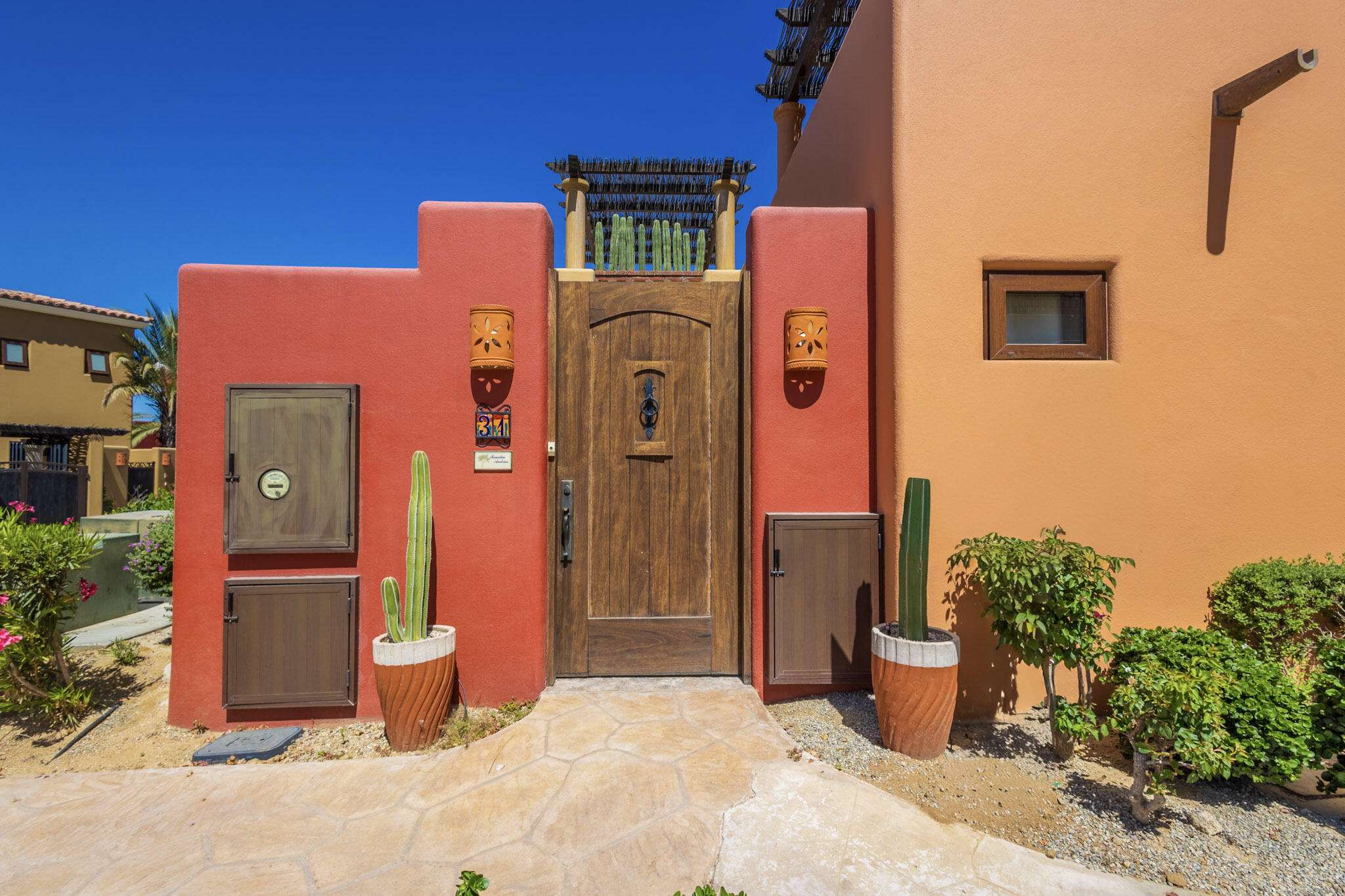 Los Cabos Pueblo Campestre This beautifully upgraded three-level Pueblo-style home in prestigious Club Campestre delivers panoramic for sale