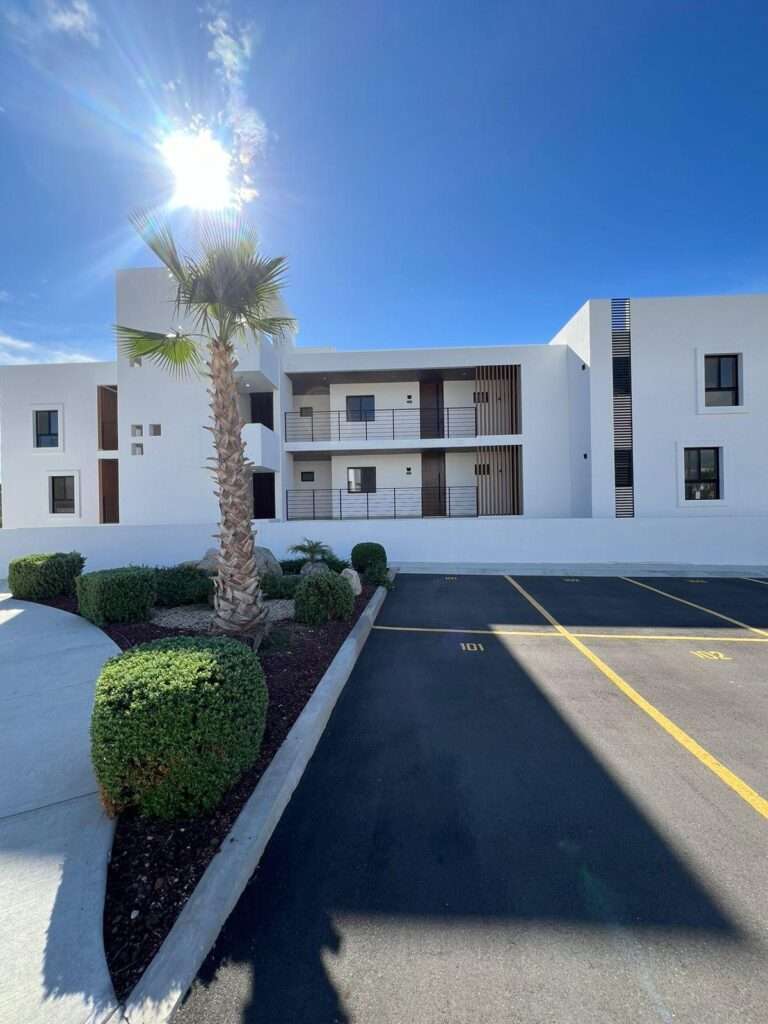 Los Cabos Cumbre Del Tezal Yameto in Cabo San Lucas, a condominium that blends modern design, functionality, and comfort in every space. Featuring two bedrooms, two full bathrooms, and parking for two cars, it stands out for its high-quality finishes such as marble flooring and a fully equipped kitchen with a quartz countertop. It is delivered fully equipped with included appliances: a 5-burner electric ceramic cooktop, a three-door French Door refrigerator, and a microwave hood. Additional features like a smart lock and a private terrace.Yameto elevates your lifestyle with amenities designed for maximum enjoyment: a swimming pool, gym, green areas, children's spaces, and a rooftop for gathering or relaxing. With 24/7 security and controlled access. – calle Isla Natividad, Cabo Corridor, BS