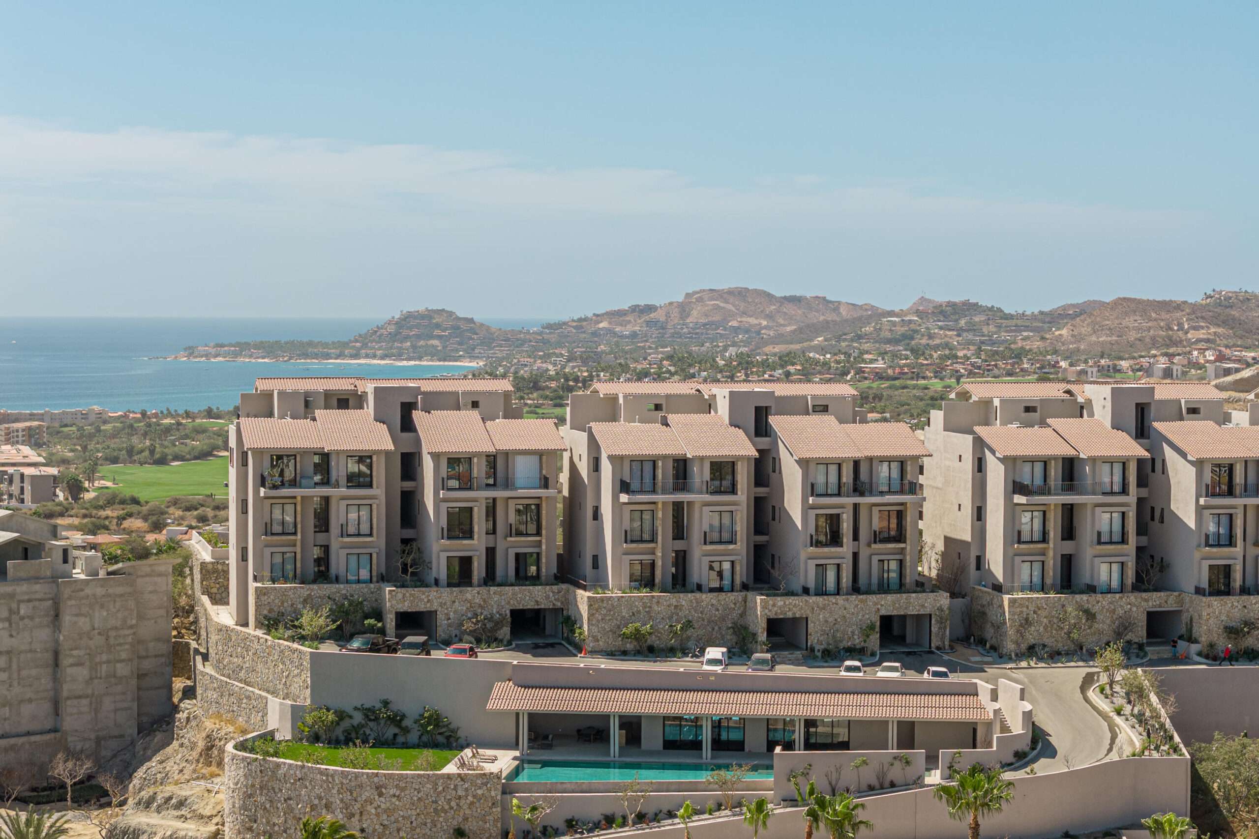 Los Cabos Costarena Costarena is a thoughtfully crafted community in San José del Cabo, Mexico, where contemporary design meets the natural beauty of the Baja Peninsula. Located within the gates of Club Campestre San José, these low-density neighborhoods offer a secure and private retreat. This exclusive lower-level condo boasts unobstructed for sale
