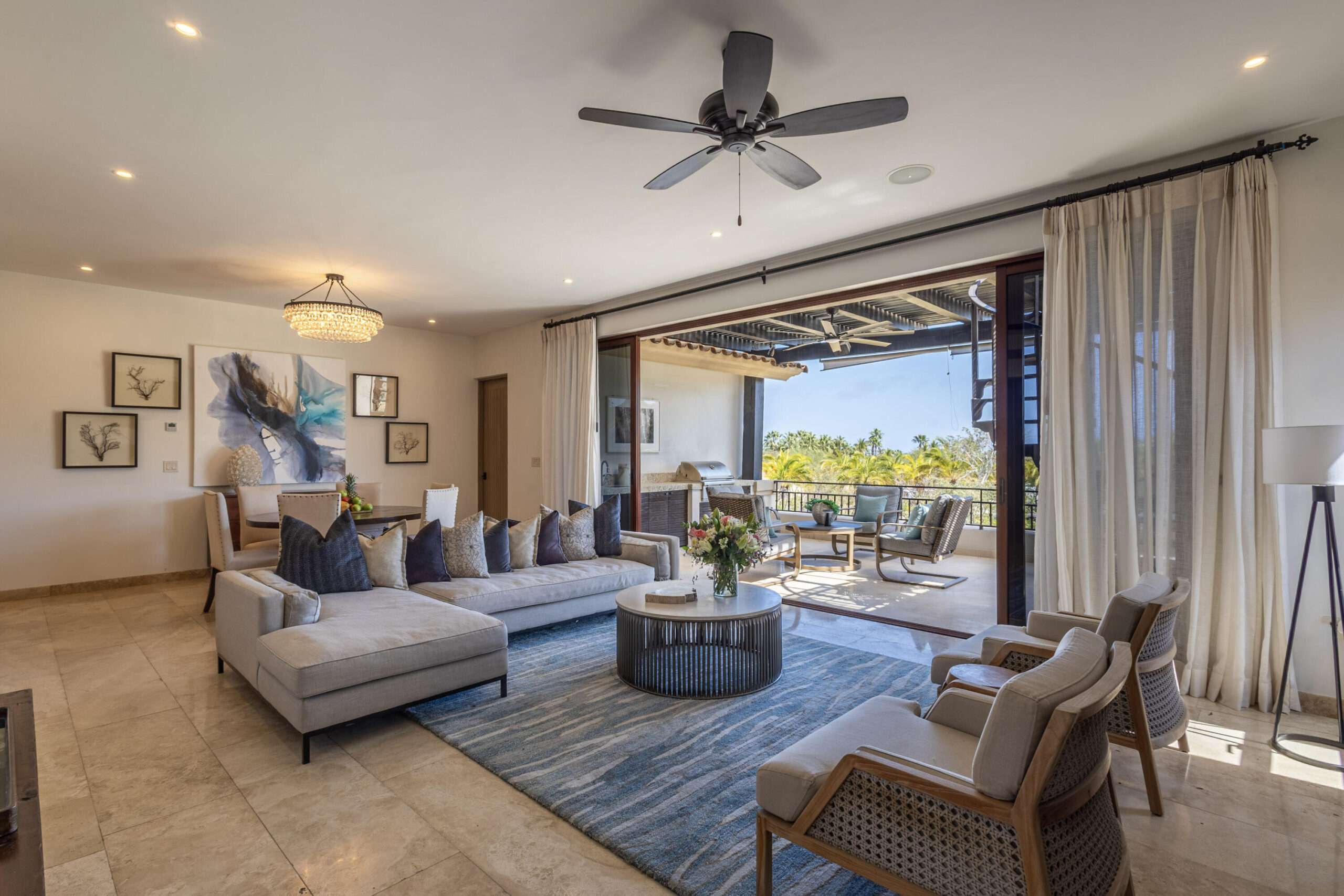 Los Cabos Dunes Residence Club Experience elevated resort style living in this stunning 3-bedroom penthouse. Designed with an expansive open-concept layout, the living, dining, and kitchen areas flow seamlessly together, highlighted by oversized sliding glass doors that open to a spacious private terrace, ideal for outdoor dining and elegant entertaining.Each of the three bedrooms offers a beautifully appointed in-suite bathroom and refined furnishings, providing comfort, privacy, and a sophisticated retreat for residents and guests alike.The private rooftop terrace is designed for exceptional outdoor living, featuring a built-in BBQ, fire pit, and generous lounge seating--perfect for enjoying the ocean for sale