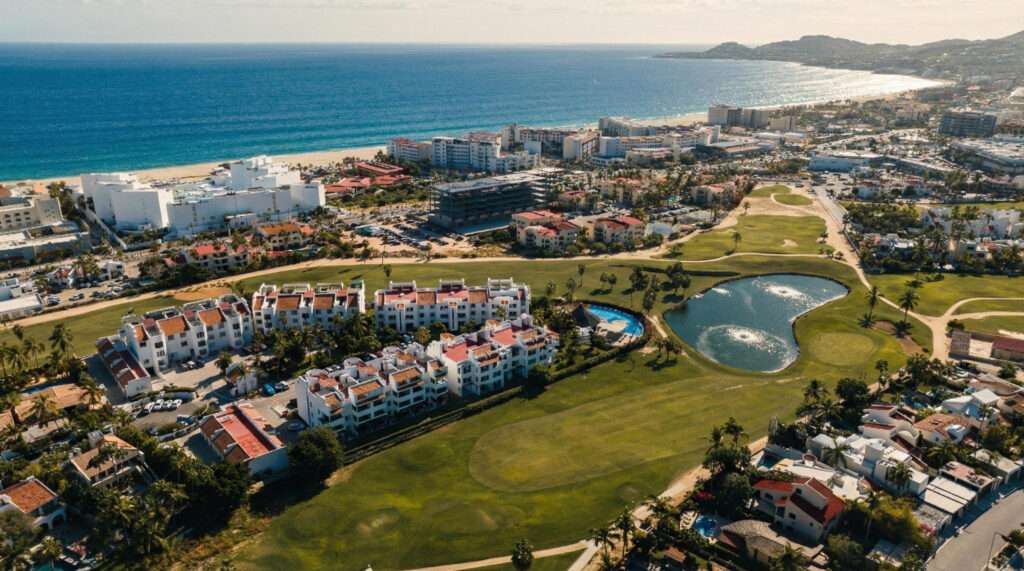 Los Cabos Peninsula A unique penthouse opportunity at the Peninsula Golf Course Condominium, ideally situated in the Hotel Zone of San Jose del Cabo.Prime ocean-side location within the complex, situated on a no-thru road surrounded by the golf course. The unit is within walking distance of the beach, Plaza Pescador, Old and Magic Town, the Art District Walk, and numerous restaurants.This unit features two bedrooms, two bathrooms, and an open-concept living area leading to a large outdoor patio with ocean – PENINSULA VILLA 4, San Jose del Cabo, BS