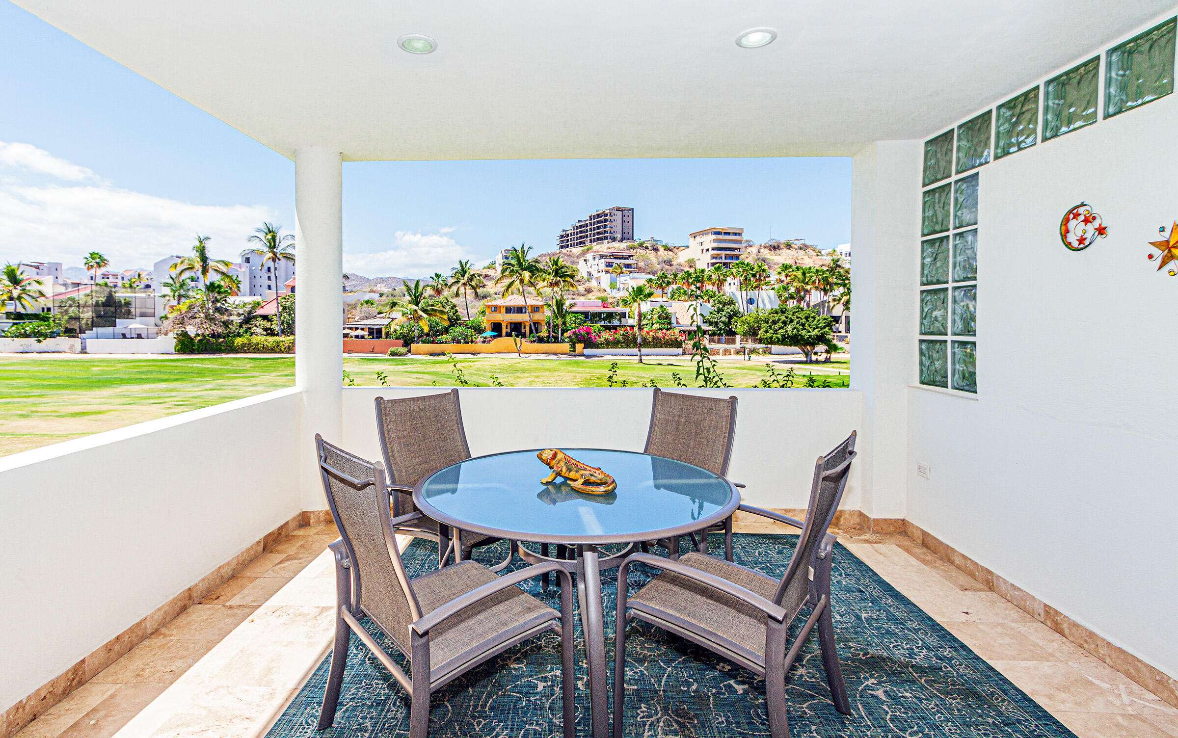 Los Cabos Peninsula Beautifully updated, turnkey 2-bedroom, 2-bath condo in Peninsula Condominiums, offered fully furnished and ready for immediate enjoyment. This bright, inviting residence features tastefully renovated bathrooms and a second private terrace off the primary suite. Ideally positioned in a peaceful setting overlooking the 8th tee at Vidanta Golf Course, and located in the sought-after San José Hotel Zone--just a short walk to the beach, Plaza Pescador, dining, and shopping, with historic downtown minutes away. Residents enjoy a resort-style pool, BBQ area with covered palapa, lush landscaping, and 24/7 gated security. A strong rental performer or comfortable full-time home. for sale