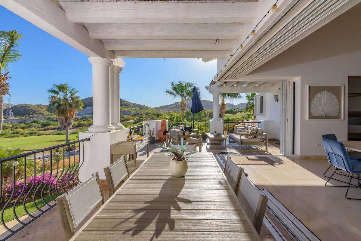 Los Cabos Villas De Oro Experience luxury coastal living in this beautiful open-concept top-floor condo offering for sale