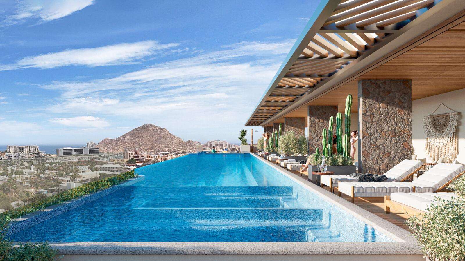 Los Cabos Punto Pedregal Experience the perfect blend of luxury living and exceptional investment potential at Punto Pedregal. This exclusive 3-bedroom penthouse is fully furnished, completely equipped, and move-in ready. Located within a private gated community of only eight residences, it features a spacious primary suite with a walk-in closet, two elegant bathrooms, an open-concept living area, private terrace, a laundry room, jacuzzi, and rooftop access with a pool overlooking the Cabo Marina. A proven Airbnb income producer, the property includes documented rental history from previous months, making it an outstanding turnkey investment ready to generate returns from day one. Just minutes from the marina, fine dining, and premier shopping. – Mónaco, Cabo Corridor, BS
